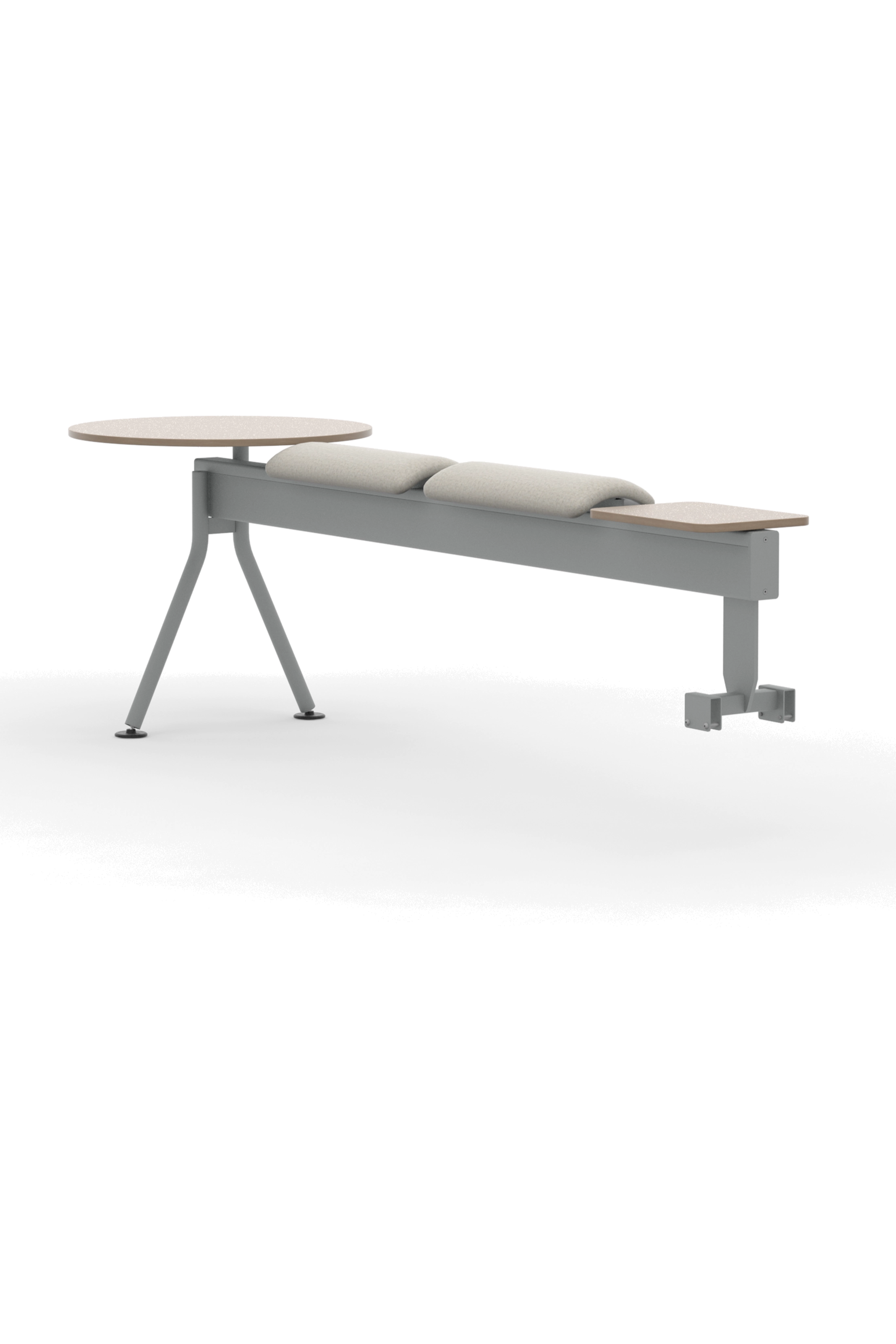 CB2SABPFLT / 2 Upholstered perches beam