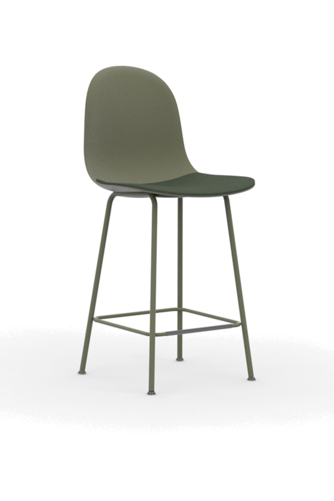 KIN602U1CH / High Back Counter Height Stool