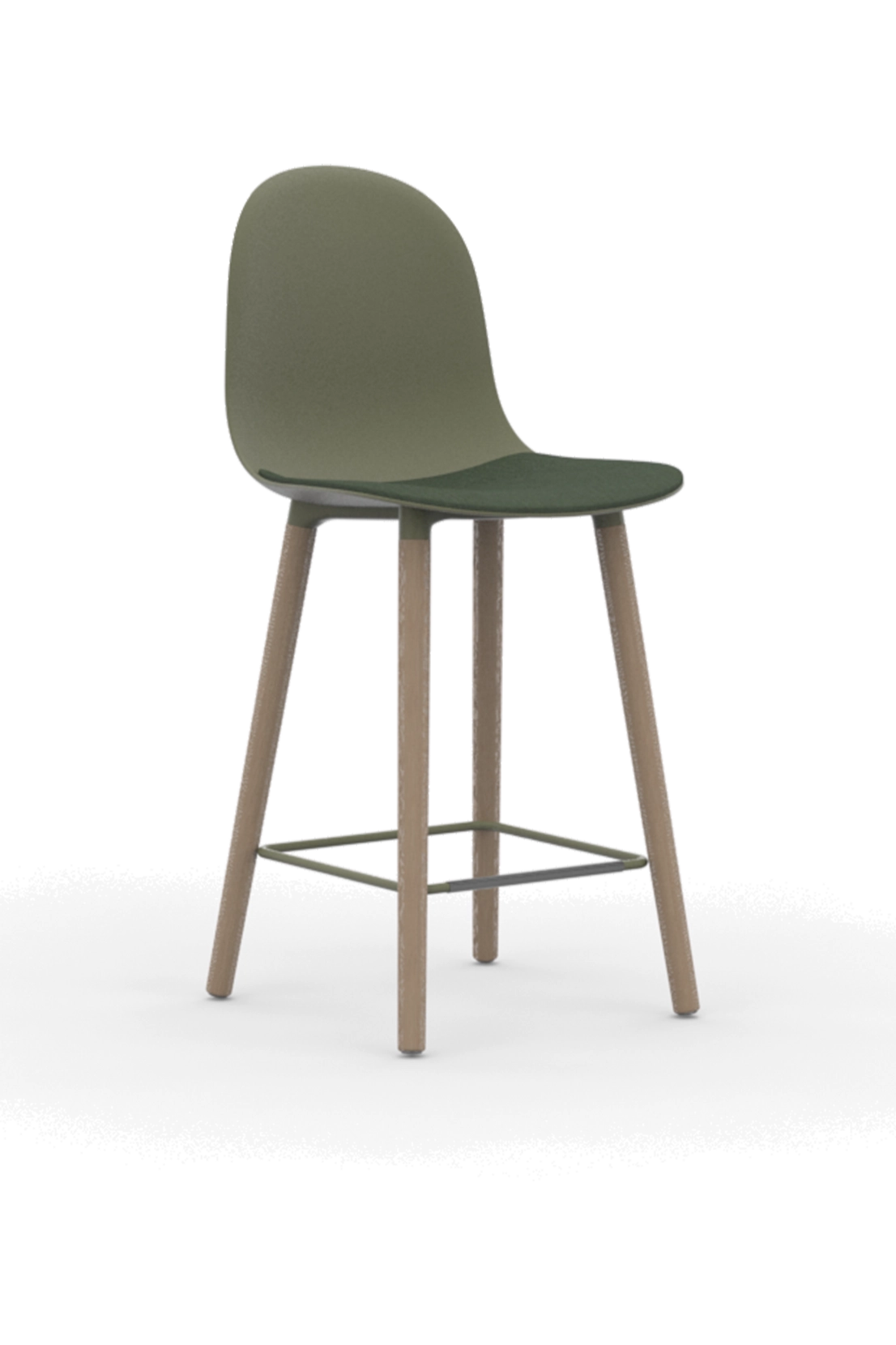 KIN603U1CH / High Back Counter Height Stool