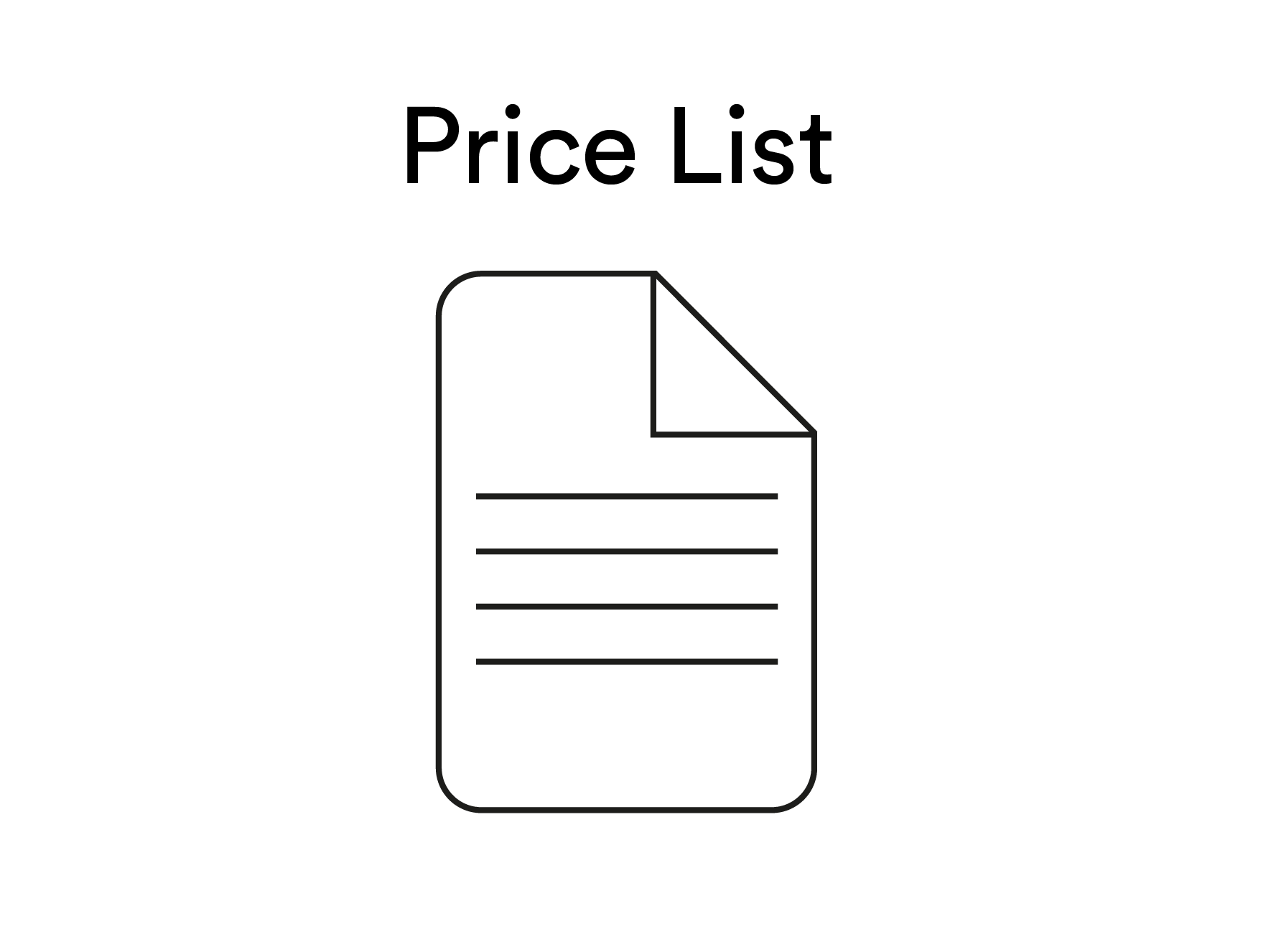price list